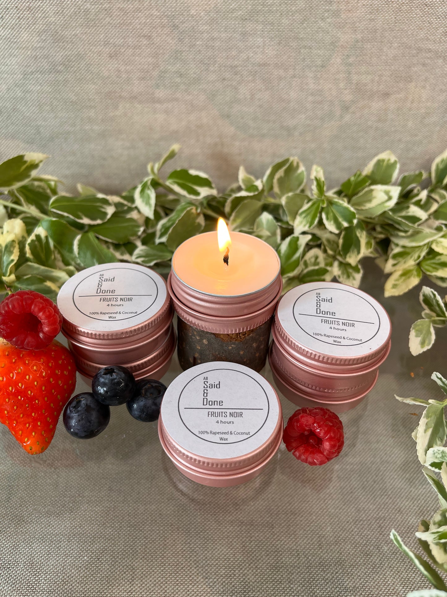 POMEGRANATE & PLUM MINIATURE CANDLE (15ml) - FRUITS NOIR
