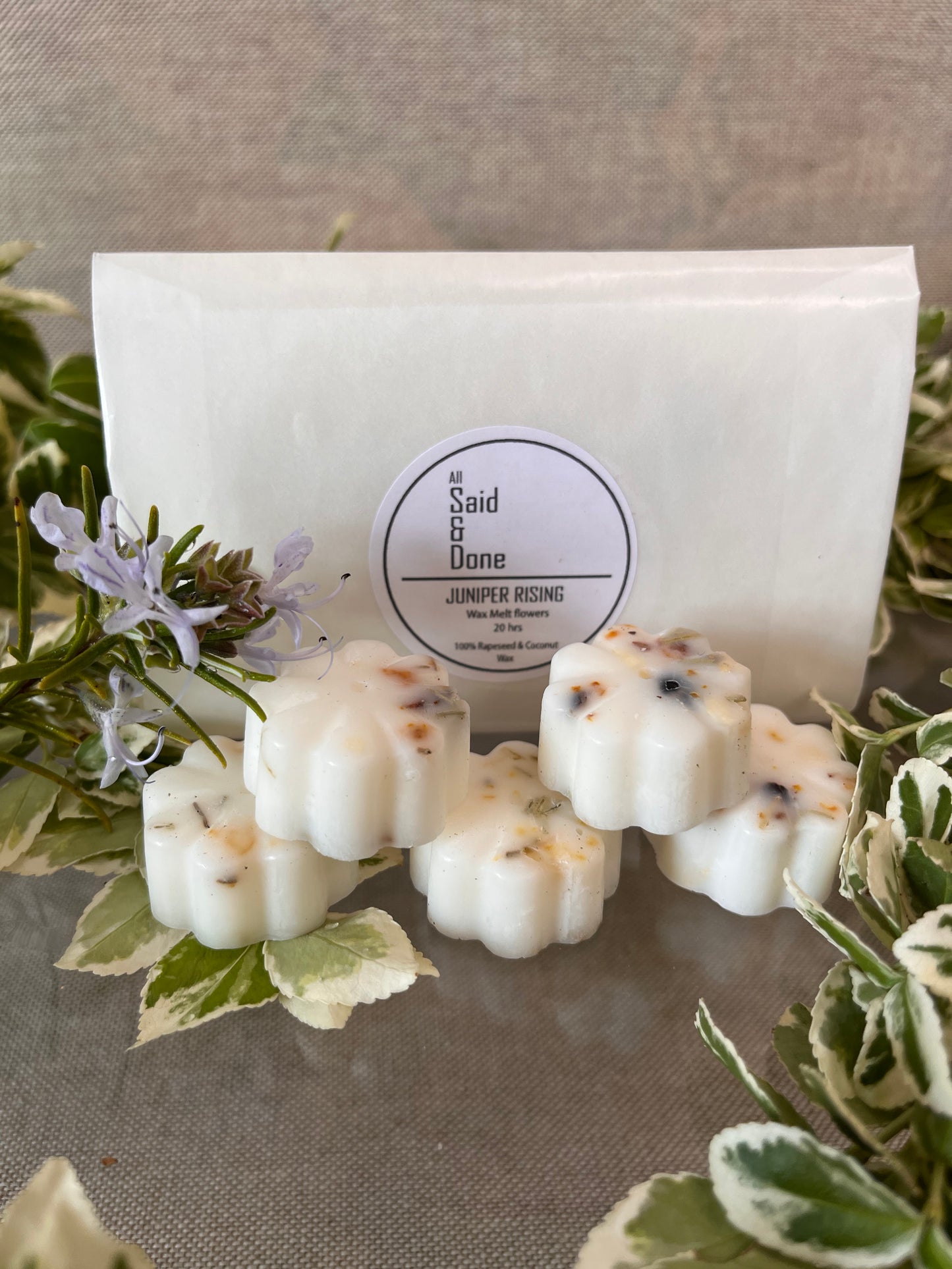 JUNIPER, JASMINE, LEMON & MUSK WAX MELTS - JUNIPER RISING - 6 per pack