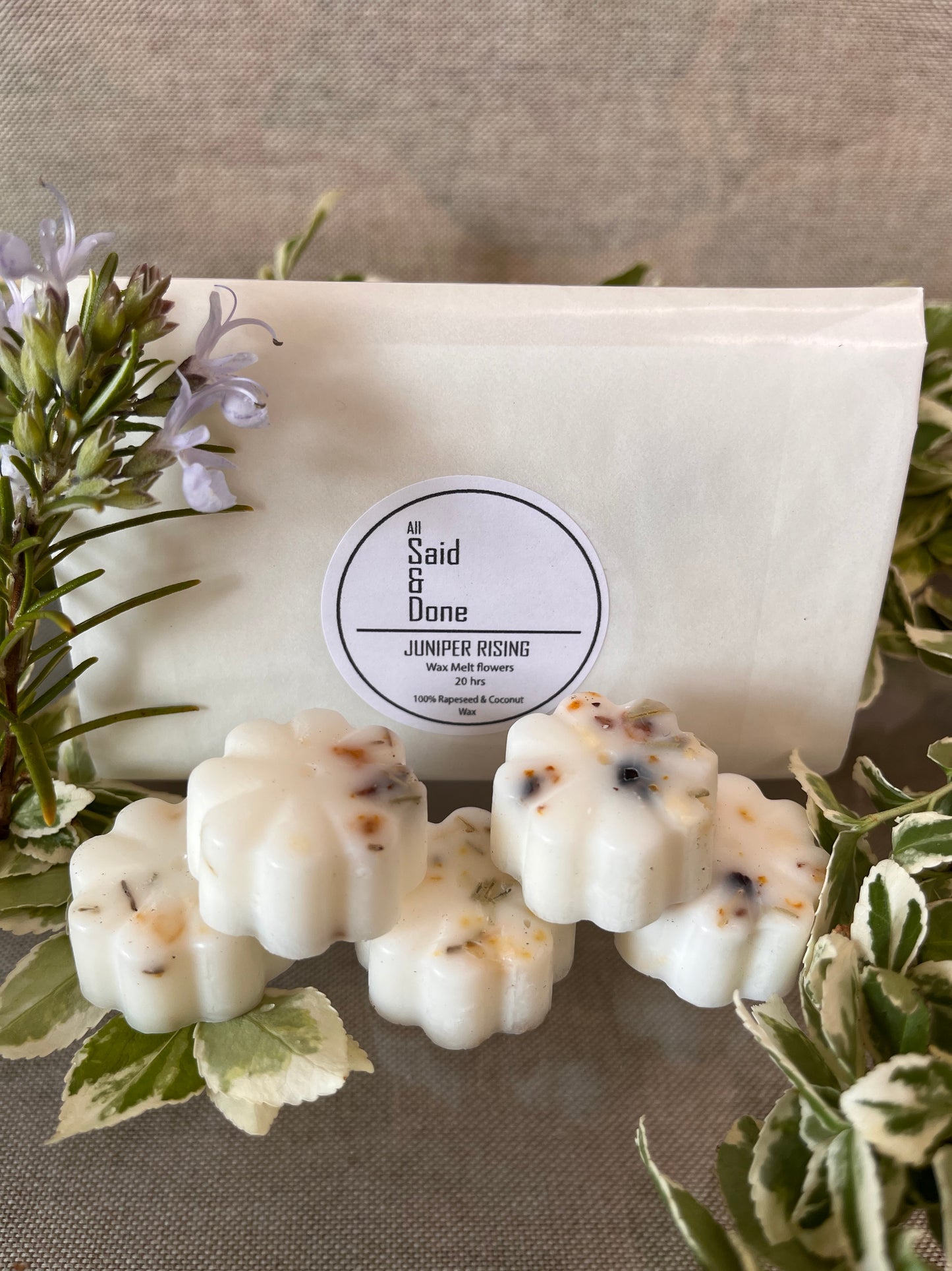 JUNIPER, JASMINE, LEMON & MUSK WAX MELTS - JUNIPER RISING - 6 per pack