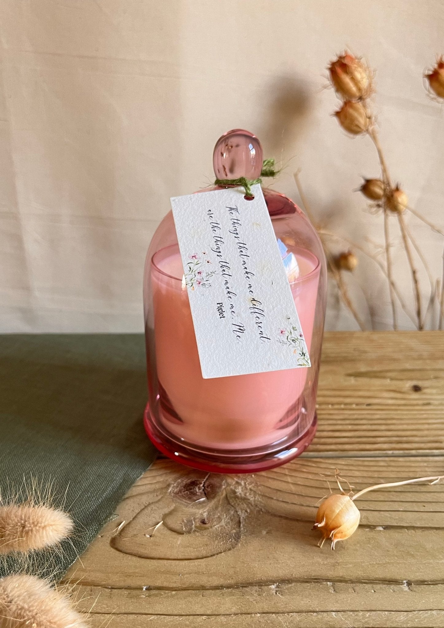 GLASS SLIPPER CLOCHE CANDLE (340G) 50HRS - All Said & Done LTDGLASS SLIPPER CLOCHE CANDLE (340G) 50HRSRapeseed and Coconut wax candleAll Said & Done LTDCLOCHEPINK